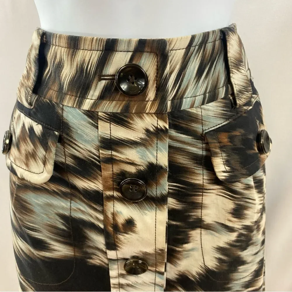 Etcétera Button Down Pockets Skirt